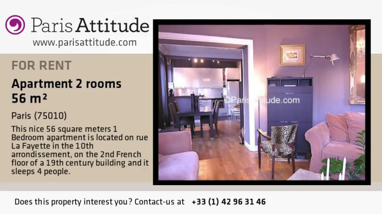 1 Bedroom Apartment for rent - Gare de l'Est/Gare du Nord, Paris - Ref. 1869