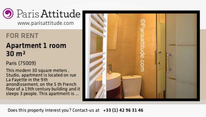 Studio Apartment for rent - Poissonnière, Paris - Ref. 7390