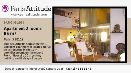 1 Bedroom Duplex for rent - Voltaire, Paris - Ref. 5070