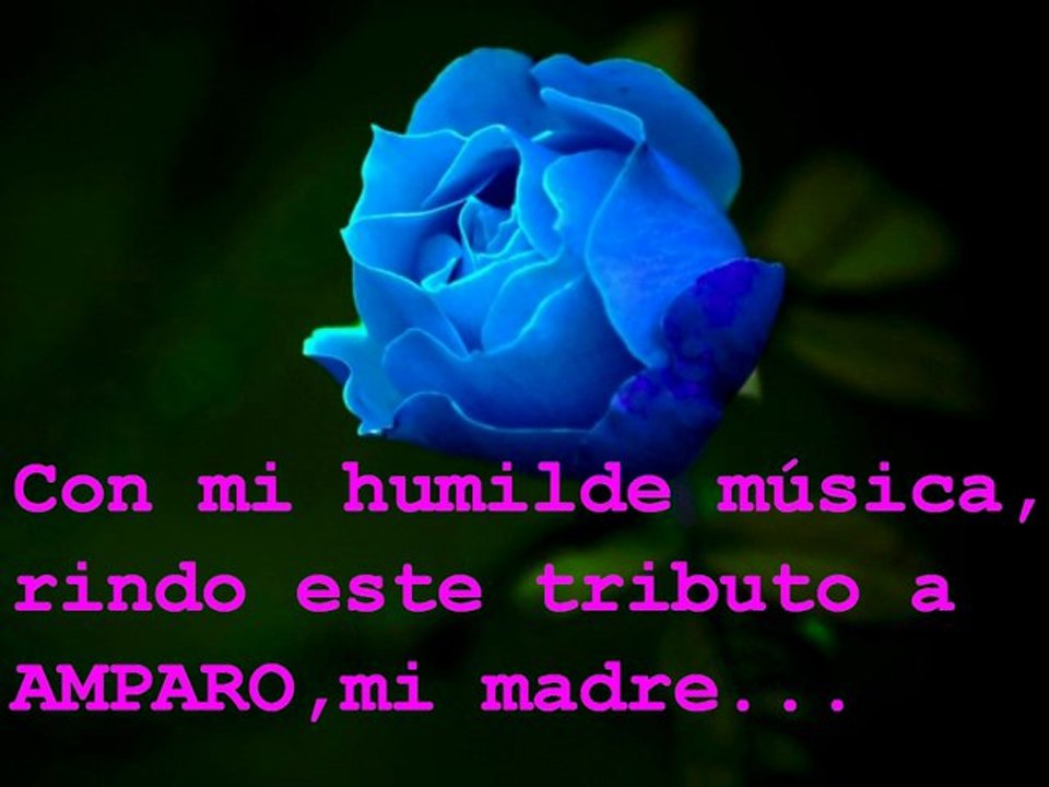A Amparo,la mujer que tenía los ojos de color azul-grisáceo...