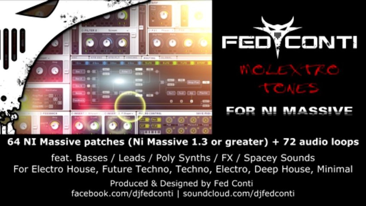 Native Instruments Massive presets - "Molextro Tones" by Fed Conti Audio Tools