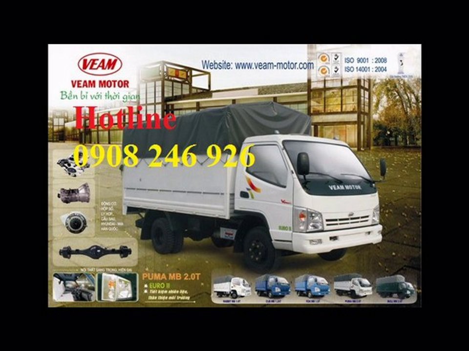 Xe tải veam puma 1t9 = bán xe tải veam puma 1t9