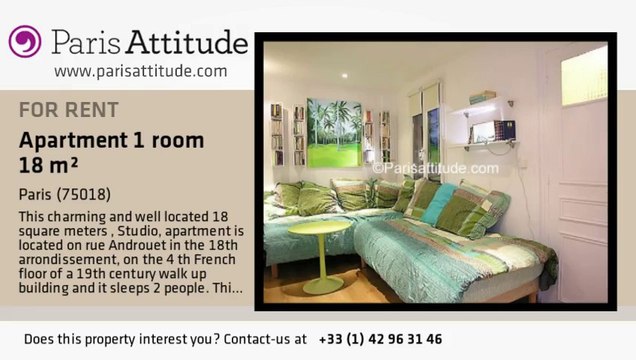 Studio Apartment for rent - Montmartre, Paris - Ref. 5346