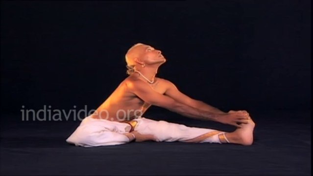 Yoga expet The Head to knee pose- Janu Sirshasana