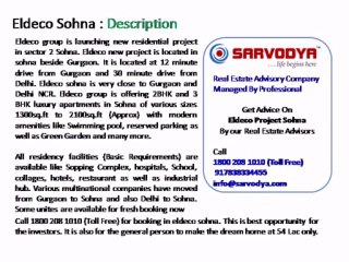 Eldeco Sohna {7838334455} Eldeco Project in Sohna