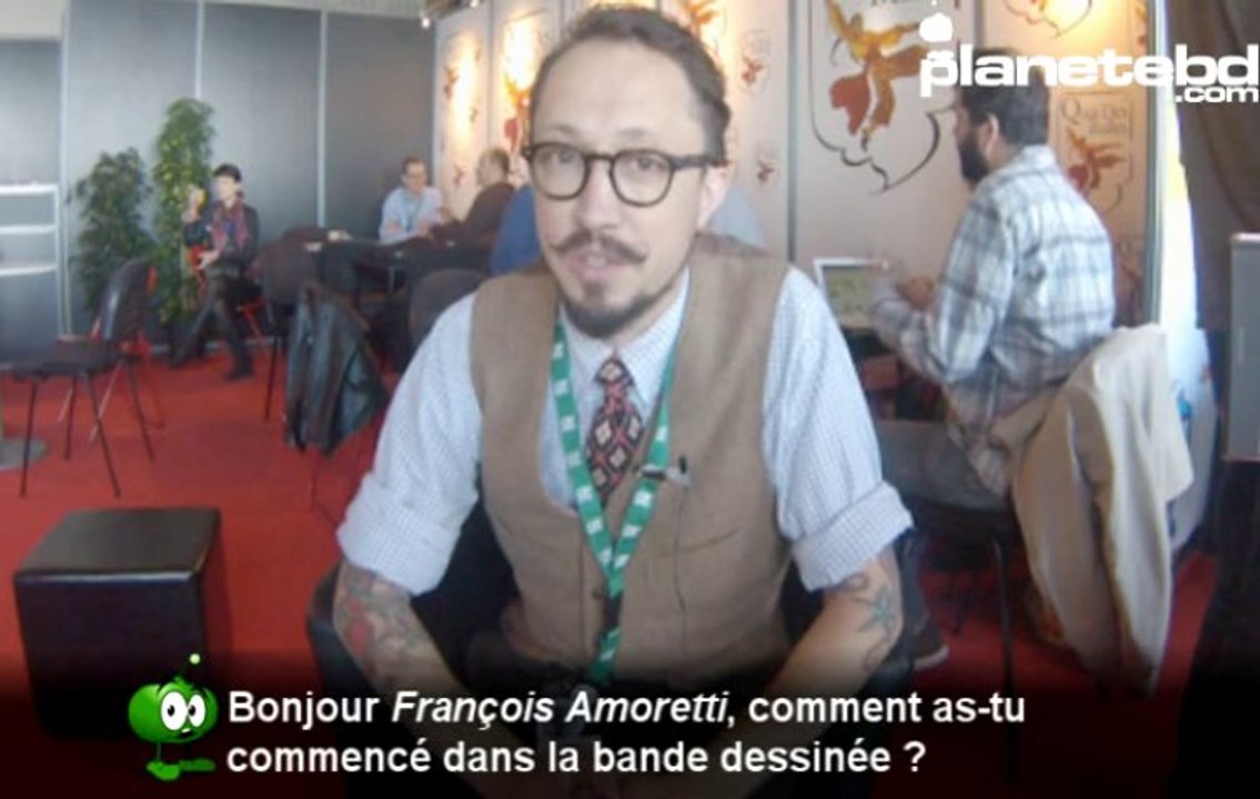 François Amoretti en interview sur PlaneteBD.com