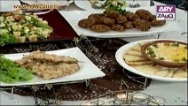 Zauq Zindagi with Sara Riaz and Dr. Khurram Riaz, Filafil, Humus, Shish Tawooq & Fatosh, 1-11-13, part 2 of 2