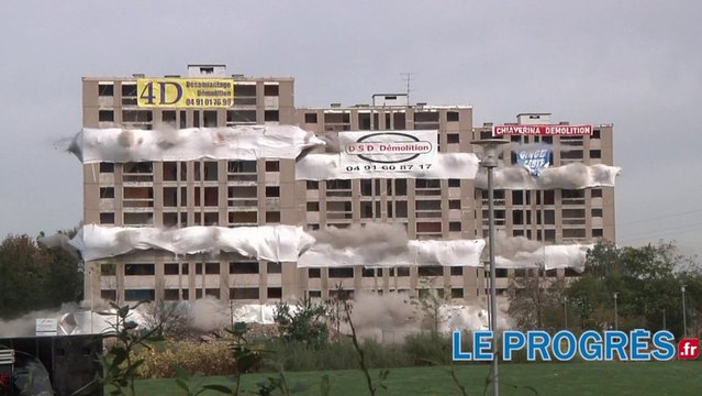 Roanne: Les 3 dernières tours Chanteclair du quartier du Parc ne sont plus