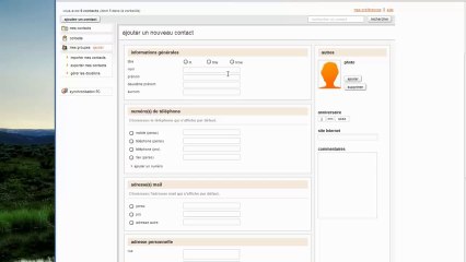 Comment ajouter un contact manuellement dans le webmail d'Orange