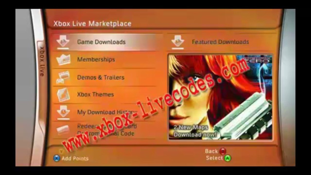 Free Microsoft Points Xbox Live Codes 2014