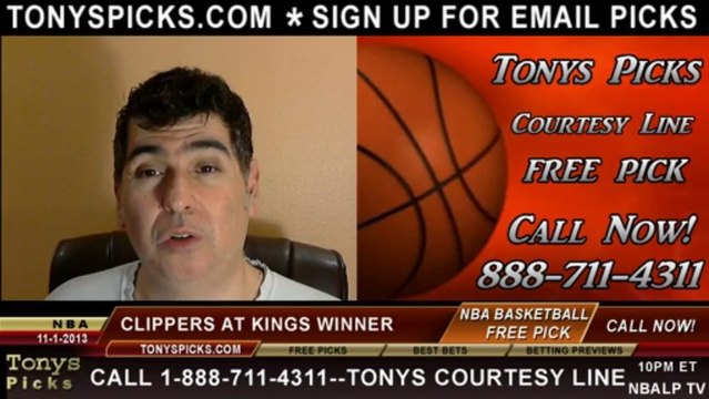 Sacramento Kings vs. LA Clippers Pick Prediction NBA Pro Basketball Odds Preview 11-1-2013
