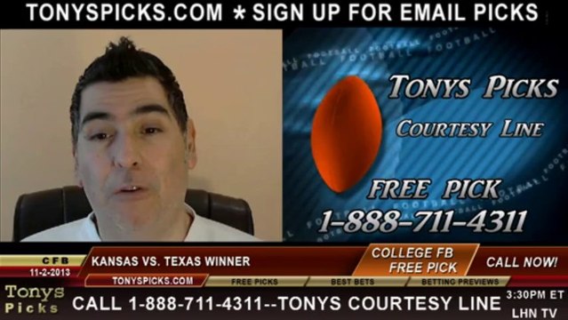 Texas Longhorns vs. Kansas Jayhawks Pick Prediction NCAA College Football Odds Preview 11-2-2013