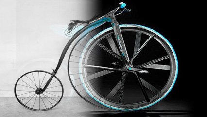 BASF Creates Concept 1865: A Modern High Tech Penny Farthing Bicycle