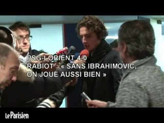 Adrien Rabiot : « On joue aussi bien sans Ibrahimovic »