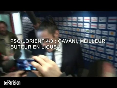 PSG-Lorient 4-0 : Cavani, meilleur buteur de Ligue 1