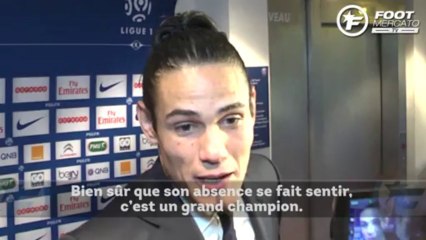 Cavani évoque l'absence d'Ibrahimovic