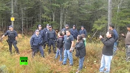 Canada First Nation anti-fracking protest: Violent clashes, arrests, snipers