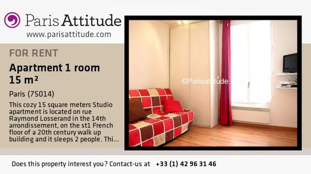 Studio Apartment for rent - Plaisance/Pernety, Paris - Ref. 5074