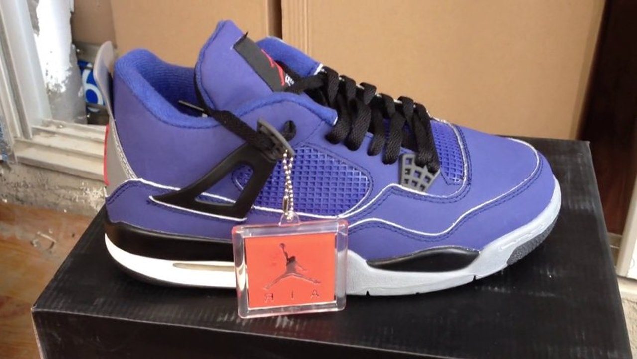 * lunettesshopfr.cn * Top Nike Jordan 4 Chaussures Hommes en Bleu et noir