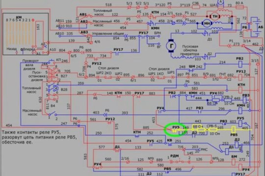 Схема запуска дизеля