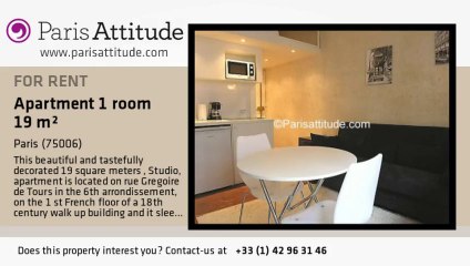 Studio Apartment for rent - St Germain, Paris - Ref. 7610