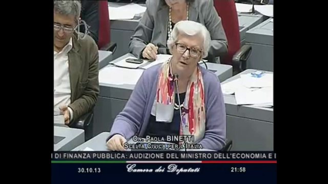 Roma - Tutela salute e obiettivi di finanza pubblica, audizione Saccomanni (30.10.13)