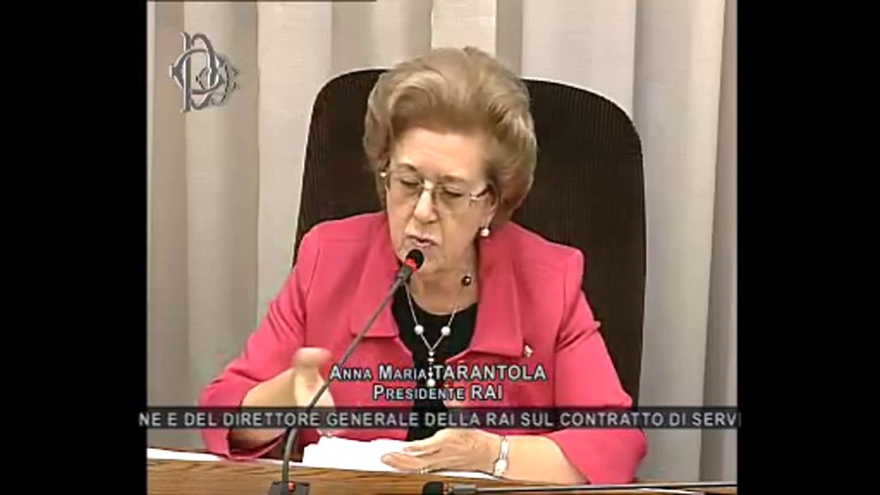 Roma - Seguito audizione Tarantola e Gubitosi su Contratto servizio (30.10.13)