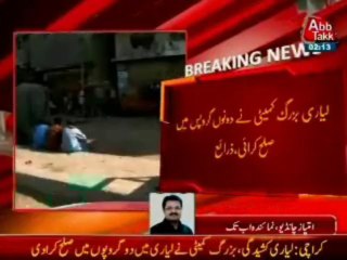 Lyari elders committee resolve clash between two gang war groups