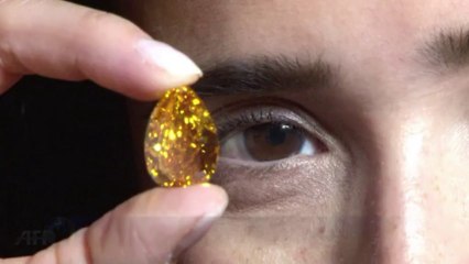 اكبر ماسة برتقالية في العالم تباع في مزاد في جنيف