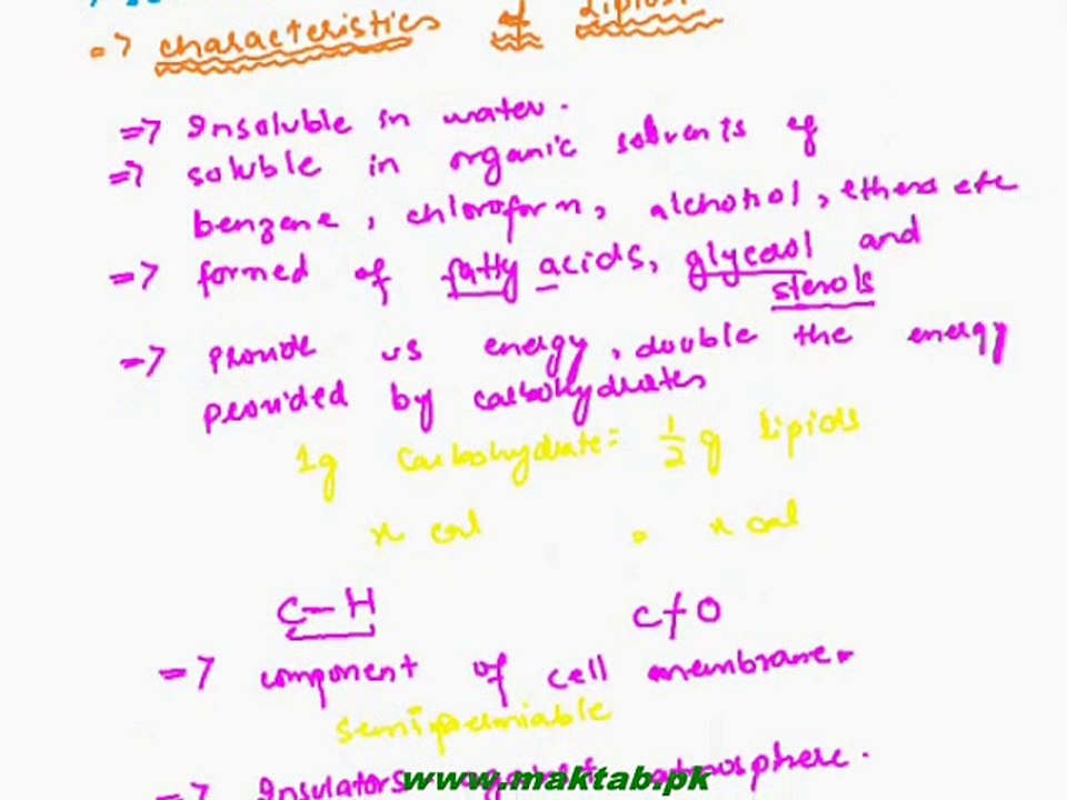 FSC Biology Book1, CH 2, LEC 5: Lipids and Fatty Acids