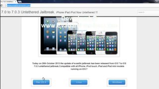 Evasion iOS 7.0.3 jailbreak untethered Lancement finale