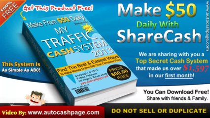 Share Cash Tutorial! How to make $50 daily Online