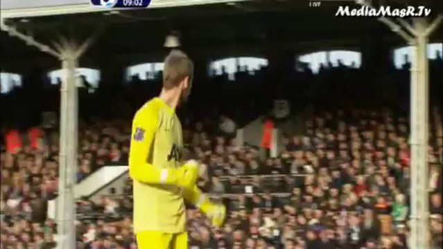 هدف مانشستر يونايتد الأول في فولهام - الأسبوع 10 - 2/11/2013