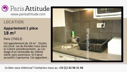 Appartement Studio à louer - Porte de Vincennes, Paris - Ref. 5297