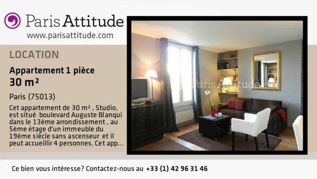 Appartement Studio à louer - Place d'Italie, Paris - Ref. 8051