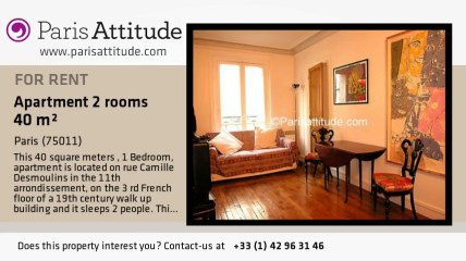 1 Bedroom Apartment for rent - Voltaire, Paris - Ref. 1139