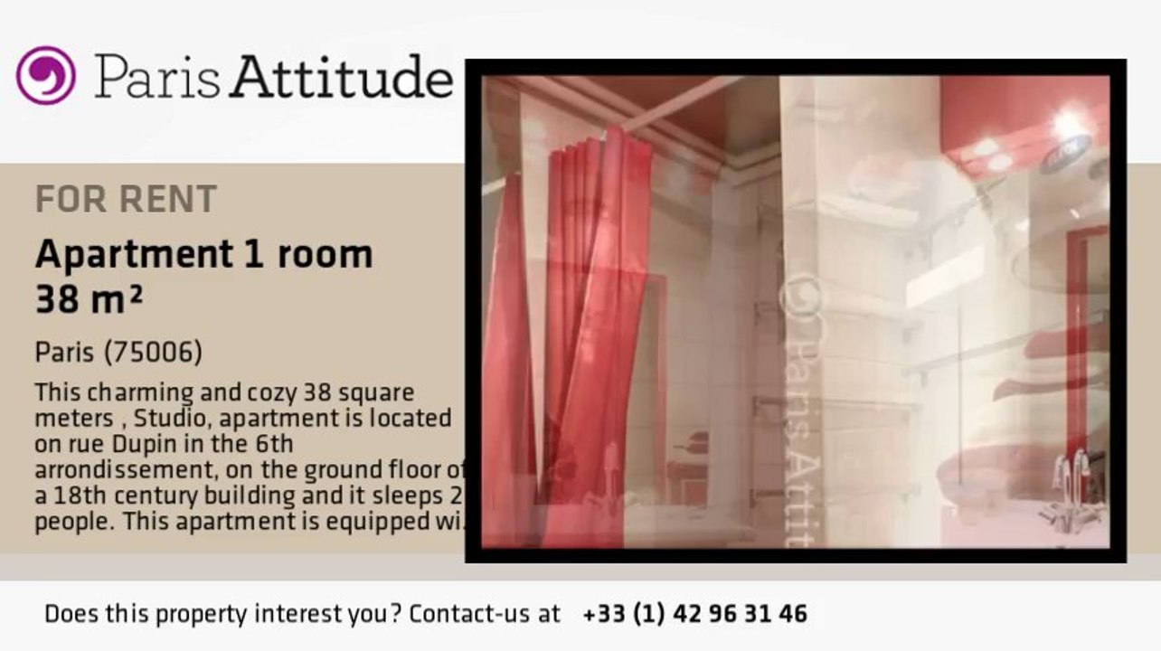 Studio Apartment for rent - St Placide, Paris - Ref. 8542