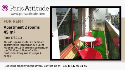 1 Bedroom Apartment for rent - Parmentier, Paris - Ref. 4426