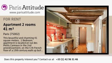 1 Bedroom Apartment for rent - Montorgueil, Paris - Ref. 8277
