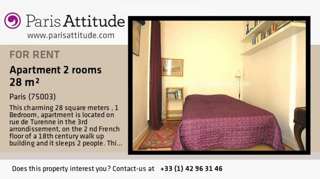 1 Bedroom Apartment for rent - Place des Vosges, Paris - Ref. 6534