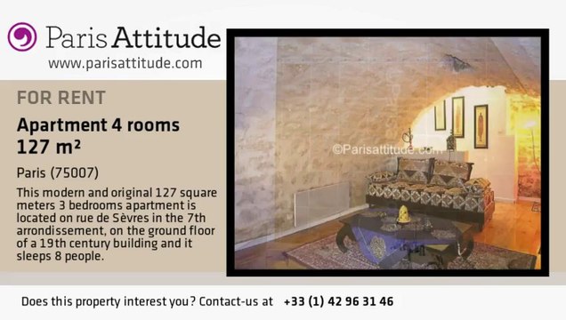 3 Bedroom Apartment for rent - Ecole Militaire/Unesco, Paris - Ref. 1058