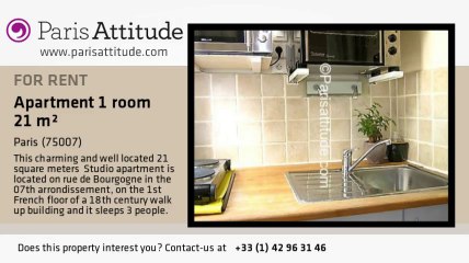 Studio Apartment for rent - Invalides, Paris - Ref. 4715