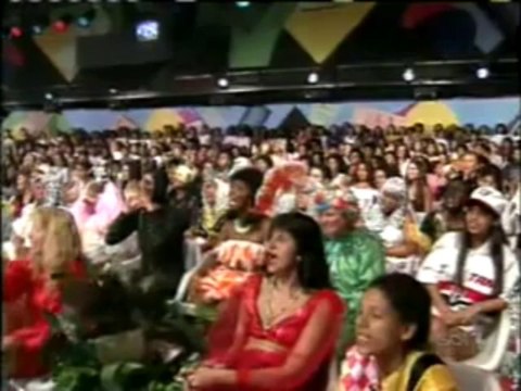 Glória Pires com Silvio Santos no Topa Tudo por Dinheiro