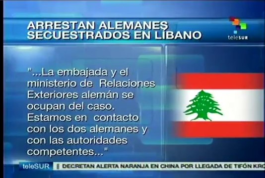 Arrestan a rehenes alemanes liberados en Líbano