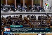 Aprobado presupuesto 2014 de Portugal, incluye fuertes recortes