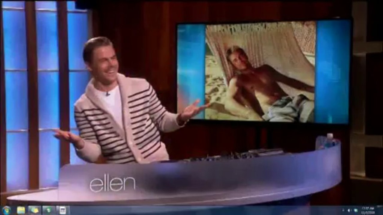 Derek DJs on Ellen Show Nov 1, 2013