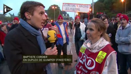 Quimper : "Hollande démission" scandent les manifestants