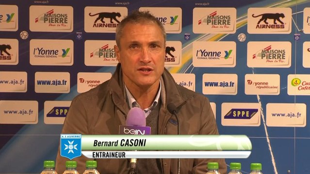 Conférence de presse AJ Auxerre - Tours FC (4-0) : Bernard CASONI (AJA) - Olivier PANTALONI (TOURS) - 2013/2014