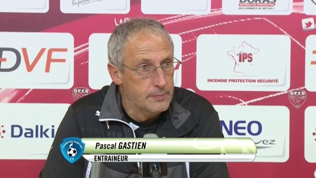 Conférence de presse Dijon FCO - Chamois Niortais (2-2) : Olivier DALL'OGLIO (DFCO) - Pascal GASTIEN (NIORT) - 2013/2014