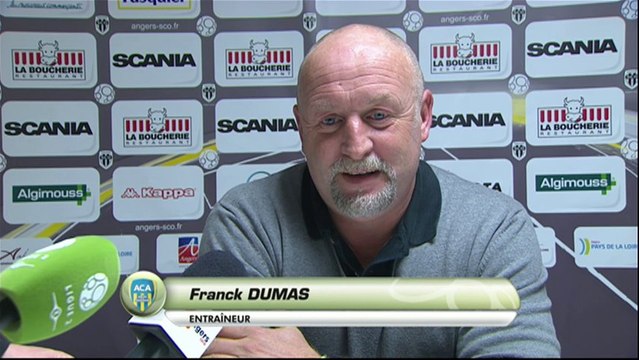 Conférence de presse Angers SCO - AC Arles Avignon (1-0) : Stéphane MOULIN (SCO) - Franck DUMAS (ACA) - 2013/2014